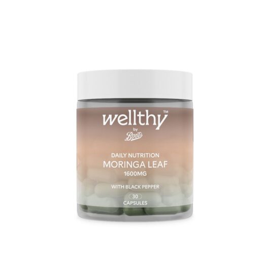 Boots Wellthy By Daily Nutrition Moringa Leaf 30 Capsules