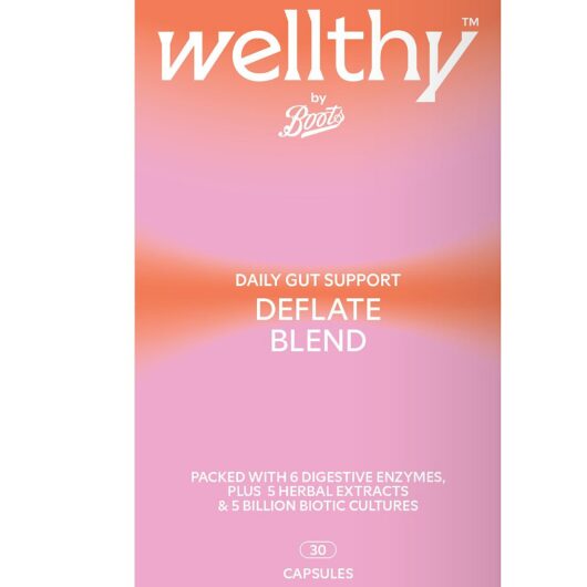 Boots Wellthy By Deflate Blend Capsules - 30