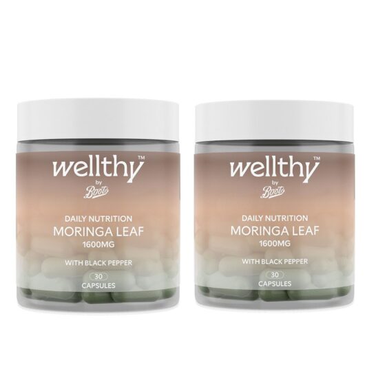Boots Wellthy By Moringa Leaf 60 Capsules Bundle
