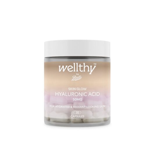 Boots Wellthy By Skin Glow Hyaluronic Acid 50Mg 30 Capsules