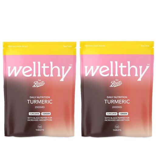 Boots Wellthy By Turmeric 240 Tablets Bundle