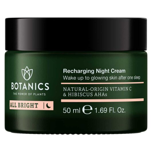 Botanics All Bright Recharging Night Cream Moisturiser 50ml
