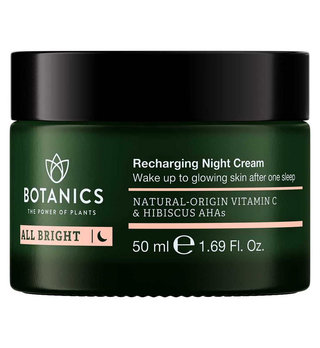 Botanics All Bright Recharging Night Cream Moisturiser 50ml