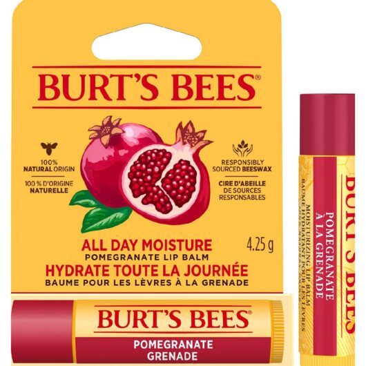 Burt's Bees Burt'S Bees Moisturising Pomegranate Lip Balm, 100% Natural Origin, 4.25g