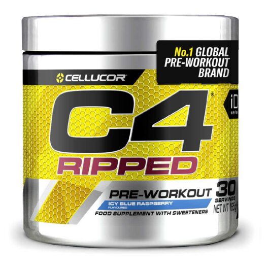 C4 Ripped Pre-Workout Icy Blue Raspberry 189g