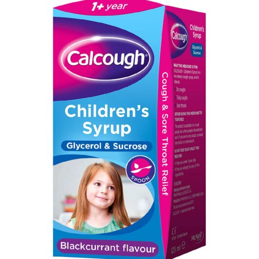 Calpol Calcough Children's Syrup Blackcurrant Flavour 1+ 125ml