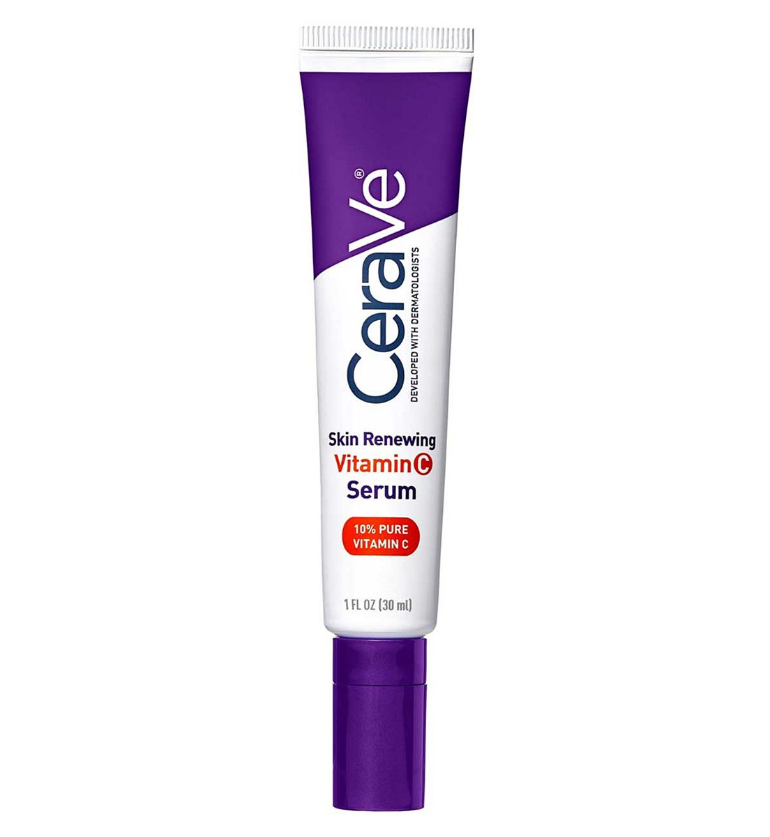 Cerave Skin Renewing 10% Pure Vitamin C Serum With Ceramides For Brighter & Smoother 30ml