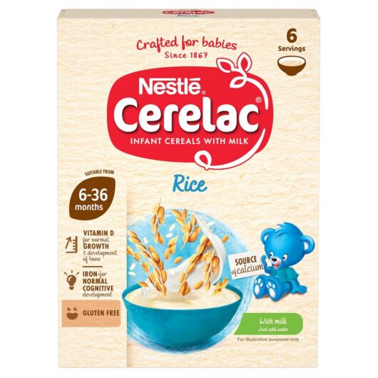 Cerelac Nestlé Rice Based Fortified Infant Cereal With Milk 6 Months Plus 160g