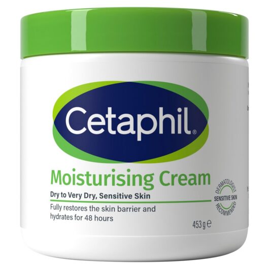 Cetaphil Moisturising Cream, Rich Face & Body Moisturiser For Dry Sensitive Skin 450g