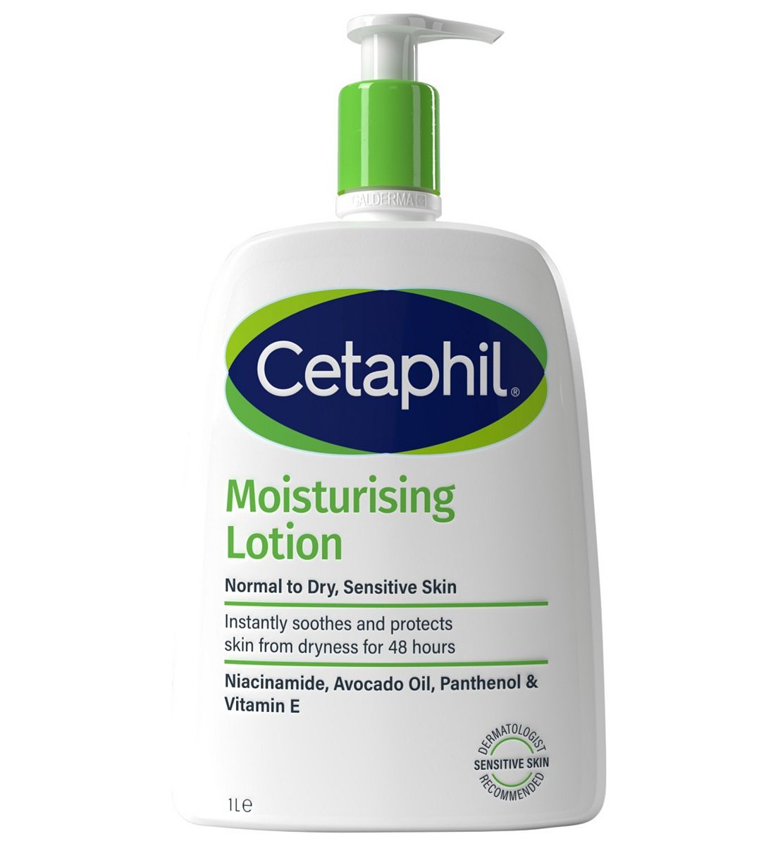 Cetaphil Moisturising Lotion, 1L, Face & Body Moisturiser For Sensitive Skin, Xl Family Size