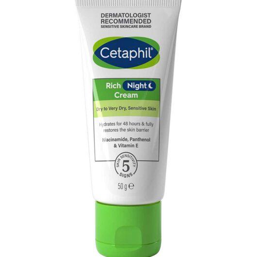 Cetaphil Rich Night Cream, Face Moisturiser For Dry To Very Sensitive Skin 50g