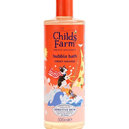 Childs Farm Sweet Orange Bubble Bath 500Ml Gentle Formula For Kids, Babies & Sensitive Skin