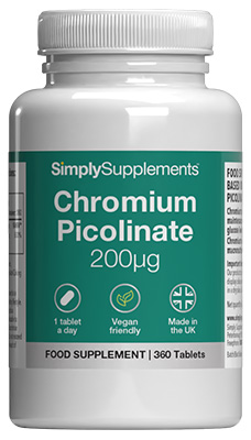 Chromium Picolinate 200mcg (360 Tablets)