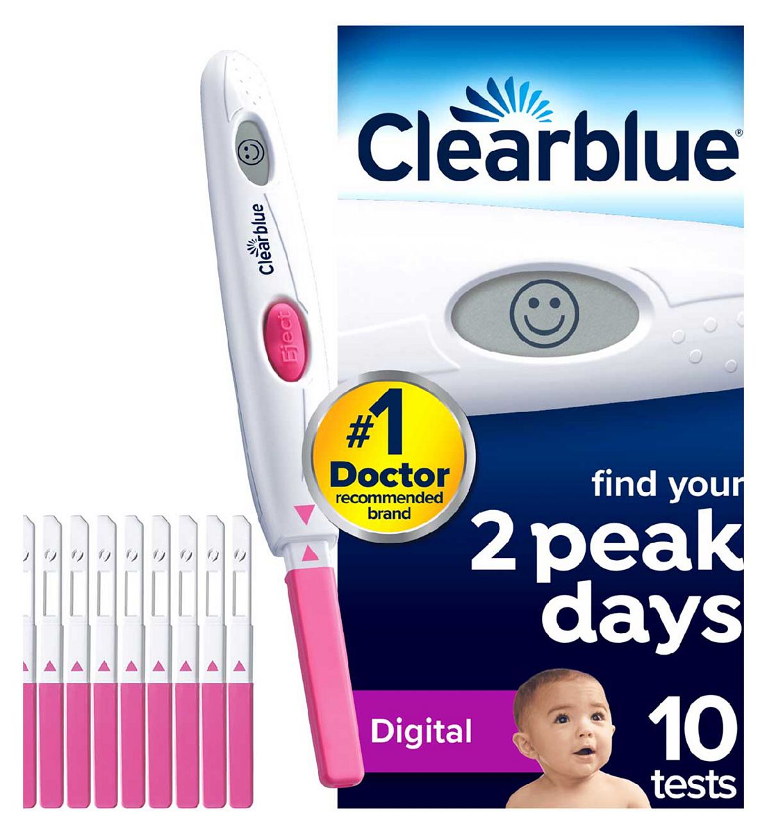Clearblue Digital Ovulation Test Kit - 10 Tests