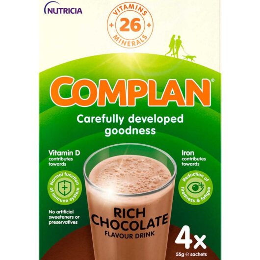 Complan Chocolate Nutritional Drink Sachet 4X55g