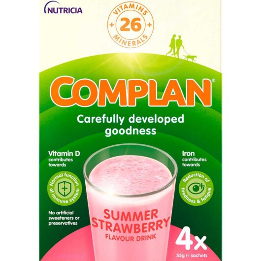 Complan Strawberry Nutritional Drink Sachet 4X55g