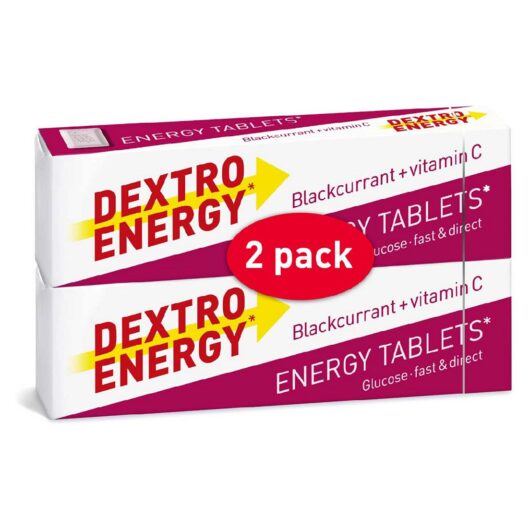 Dextro Energy Blackcurrant + Vitamin C se Tablets 2 X 47G (28 Tablets)