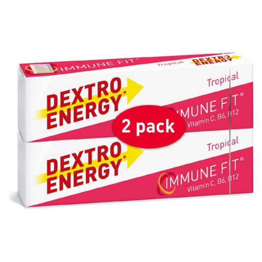 Dextro Energy Tablets Immunefit Tropical Flavour 28 (2 Pack)