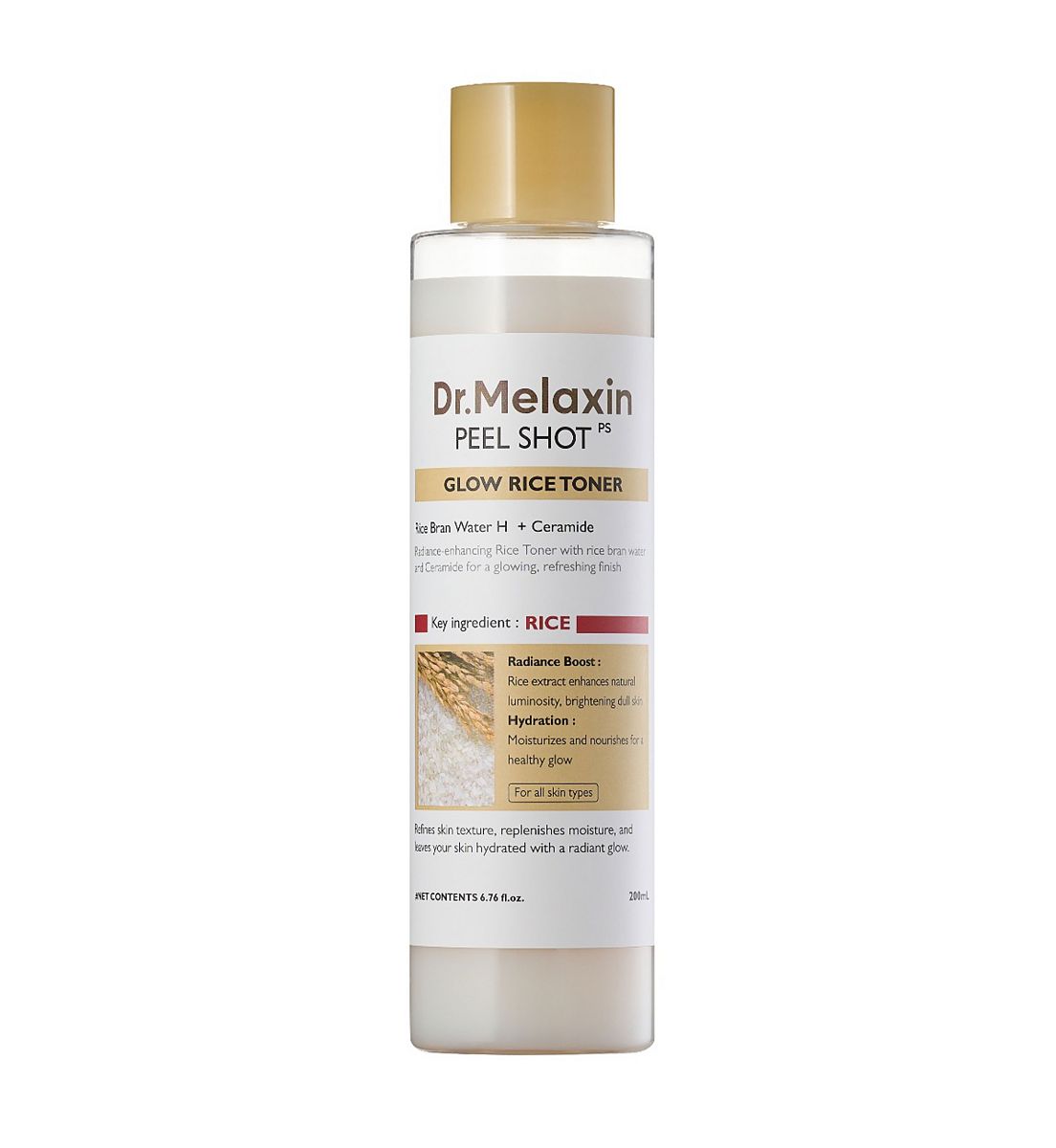 Dr.Melaxin Peel Shot Glow White Rice Toner200 ml, 200ml