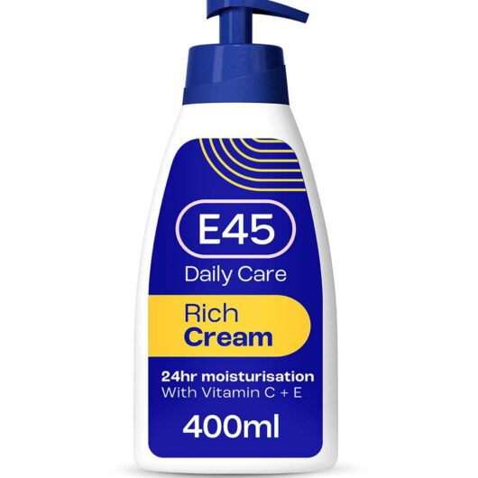 E45 Rich 24H Moisturiser Cream For Very Dry Skin 400ml