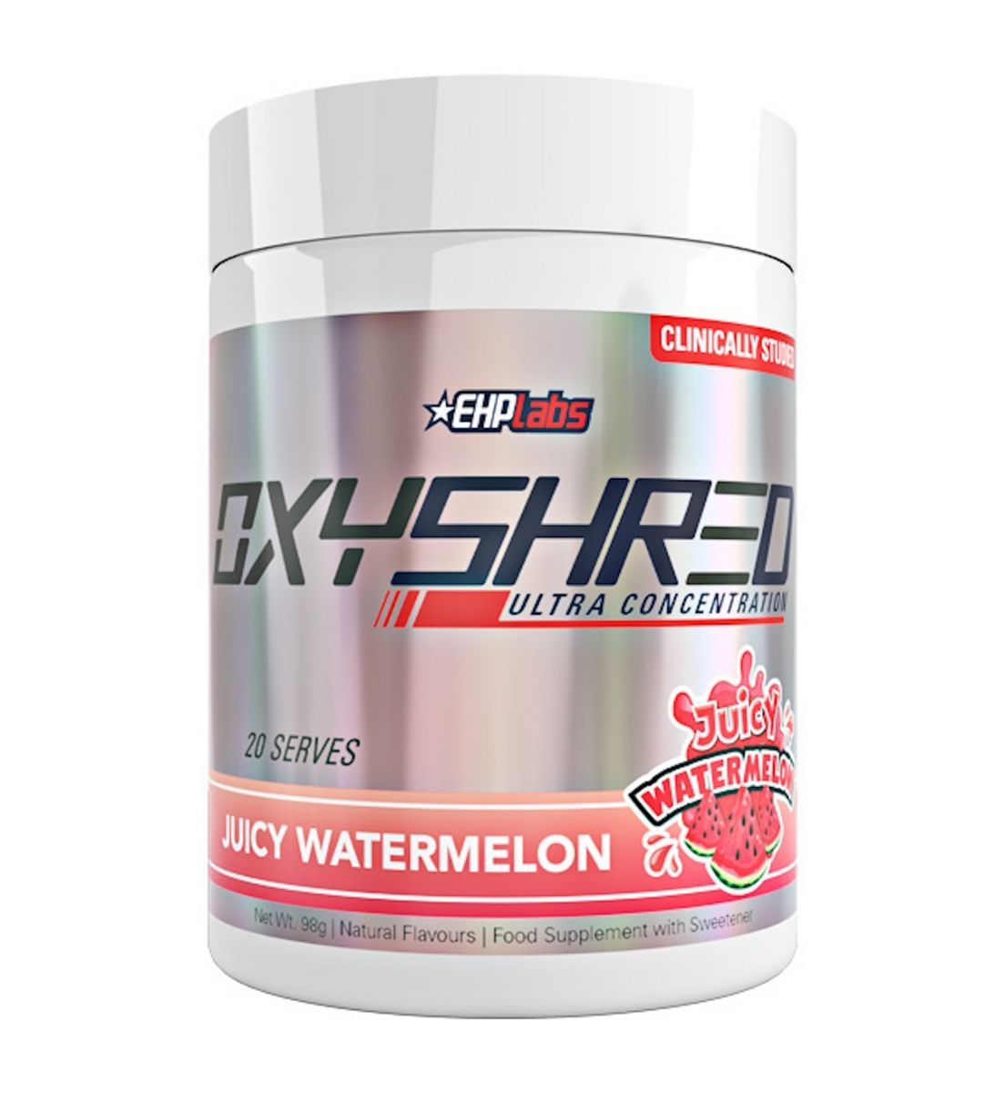 EHPLABS Oxyshred, Juicy Watermelon, Pre Workout Powder 96g