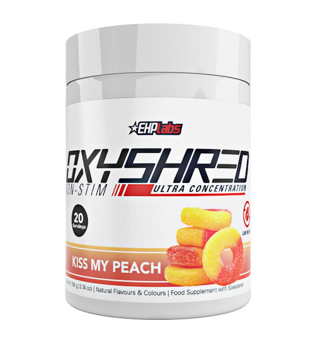 EHPLABS Oxyshred Non Stim Peach Pre Workout Powder 96g
