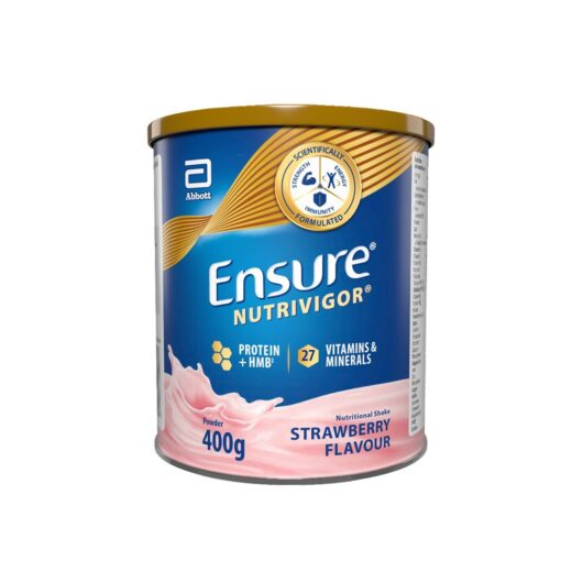 Ensure Nutrivigor, 400G, Strawberry Flavour Nutritional Shake, With Protein & 27 Vitamins Minerals
