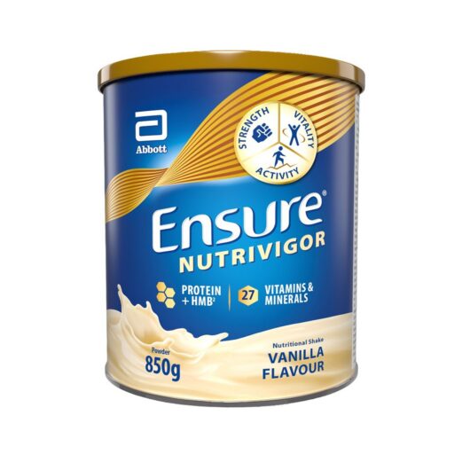 Ensure Nutrivigor, 850G, Vanilla Flavour Nutritional Shake, With Protein & 27 Vitamins Minerals