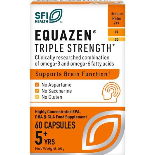 Equazen Triple Strength Capsules - Omega 3 & 6 Supplement 60 One-A-Day