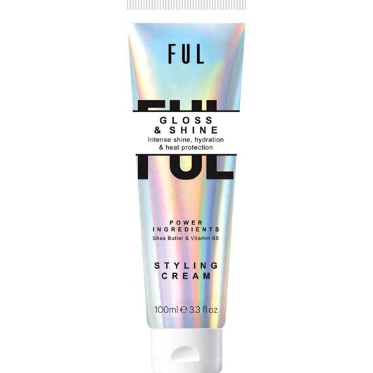 FUL Gloss And Shine Styling Cream 100Ml - Lightweight Anti-Frizz, Heat Protection, Hydration & Radiant