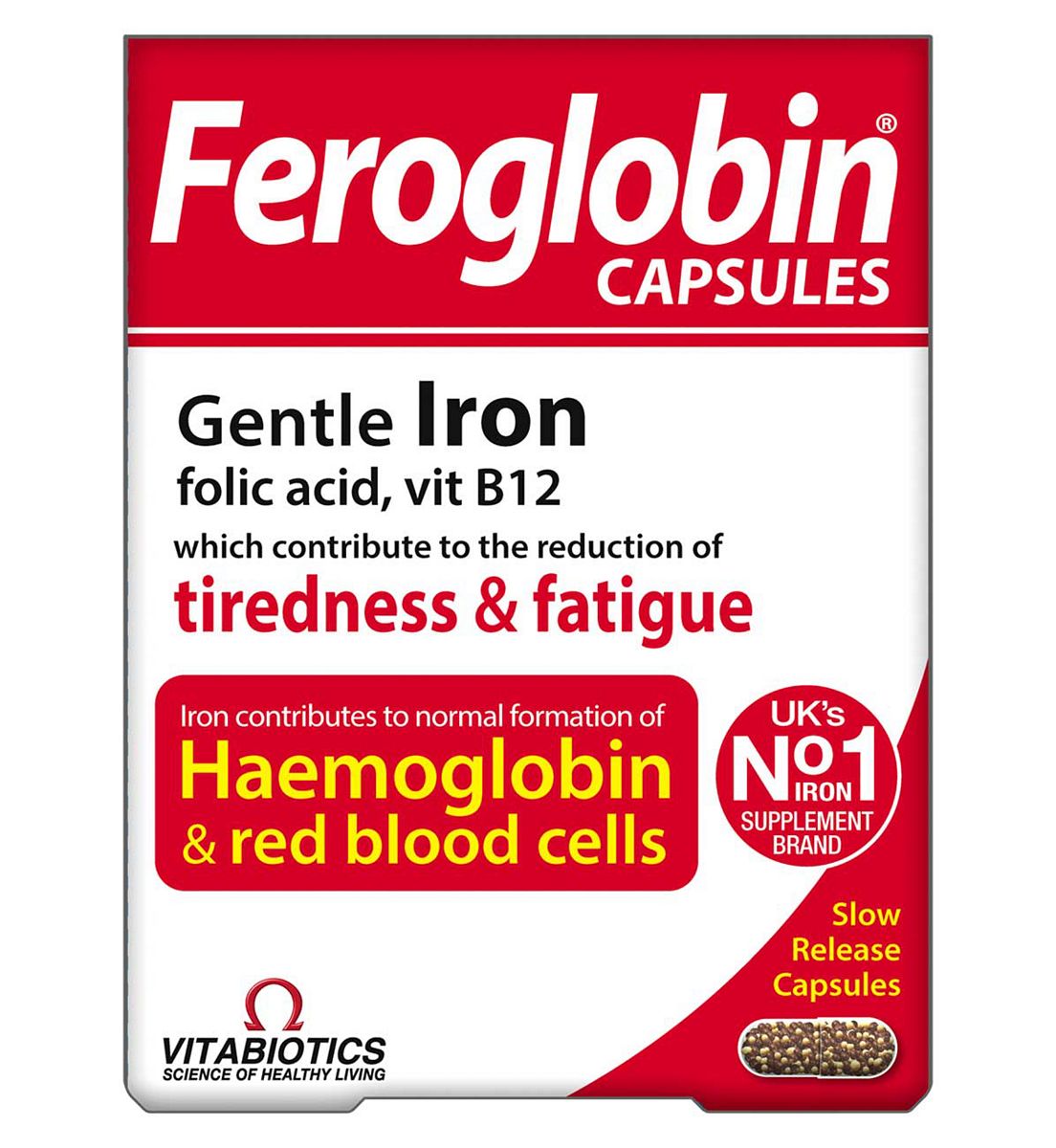 Feroglobin Vitabiotics - 30 Capsules