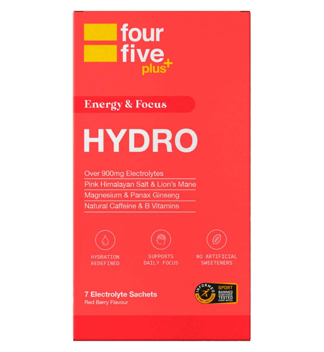 Fourfive Energy & Focus Hydration Power 7 Sachets, 25g