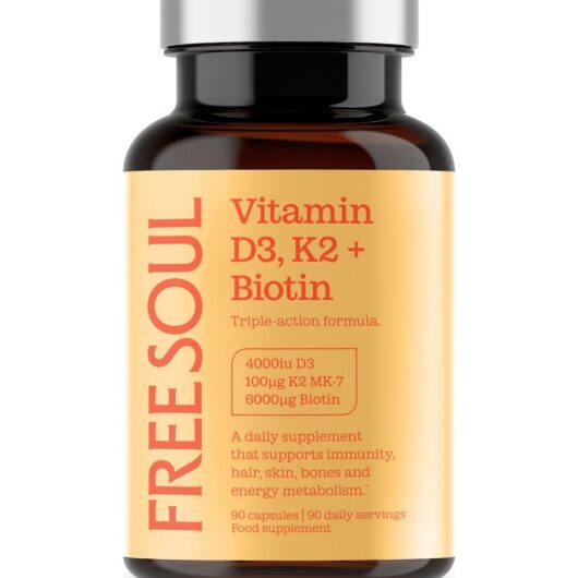 Free Soul Vitamin K2, D3 And Biotin 90 Capsules