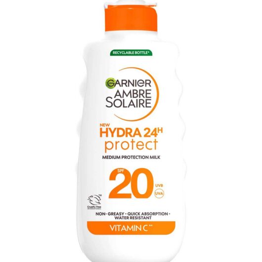 Garnier Ambre Solaire Hydra 24H Protect Spf20 Sun Cream Lotion 175ml