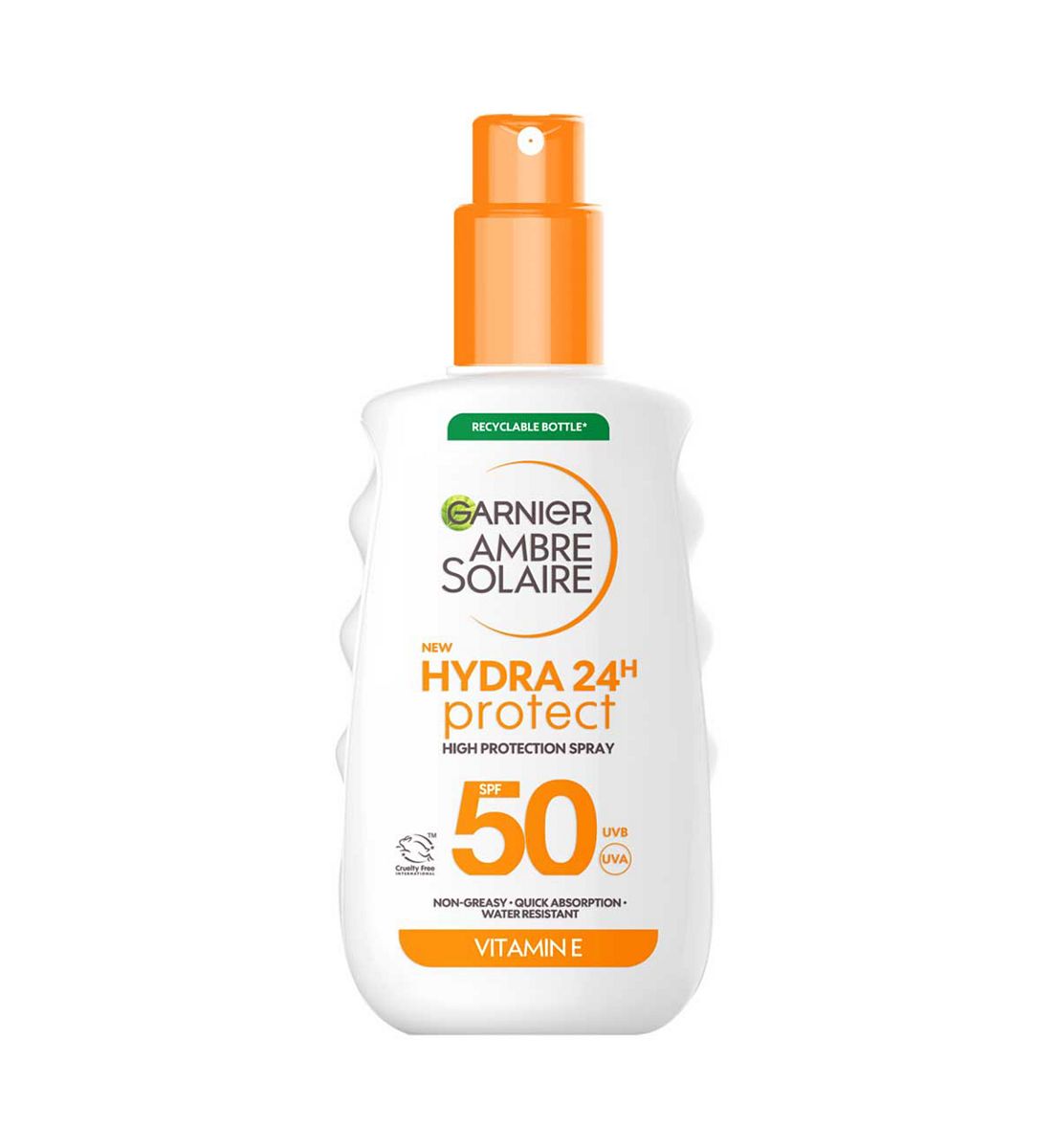Garnier Ambre Solaire Hydra 24H Protect Spf50 Sun Cream Spray 150ml