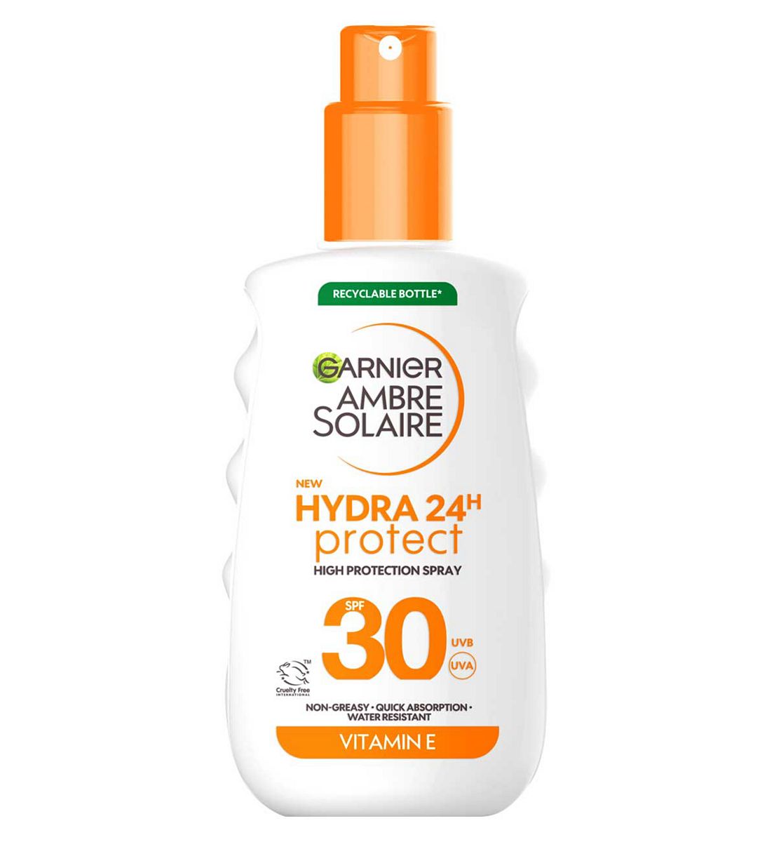 Garnier Ambre Solaire Hydra 24Hr Protect Spf30 Sun Cream Spray 150ml