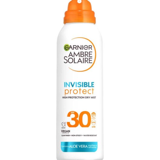 Garnier Ambre Solaire Invisible Protect Sun Cream Mist Spf 30 150ml