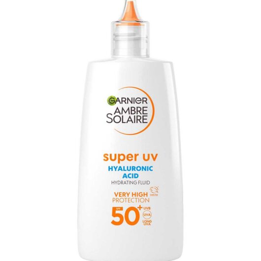 Garnier Ambre Solaire Spf 50+ Super Uv Face Protection Sun Cream Fluid 40ml