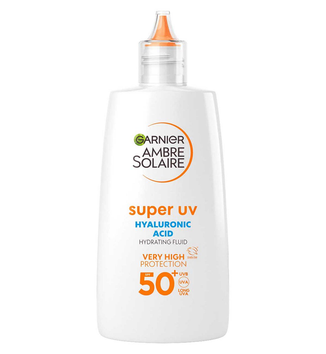 Garnier Ambre Solaire Spf 50+ Super Uv Face Protection Sun Cream Fluid 40ml