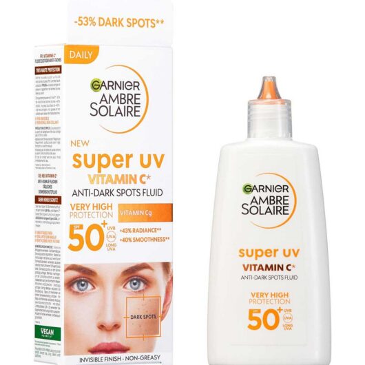 Garnier Ambre Solaire Super Uv Vitamin Cg Facial Spf50+ Fluid 40ml