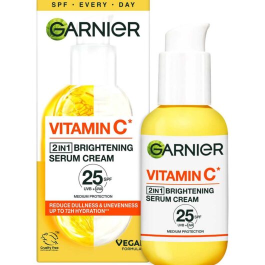 Garnier Skinactive Vitamin C 2In1 Brightening Serum Cream Spf 25, 50ml