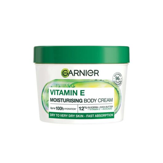 Garnier Vitamin E Moisturising Body Cream, 380Ml Br/>