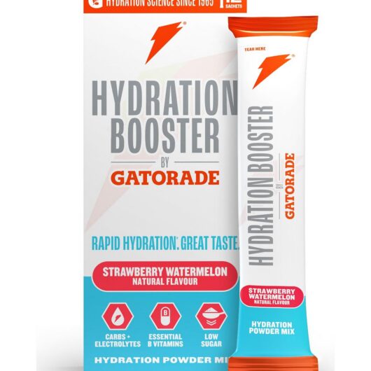 Gatorade Hydration Booster Electrolytes Powder Sachets Strawberry + Watermelon Multipack 12 X 13.5g