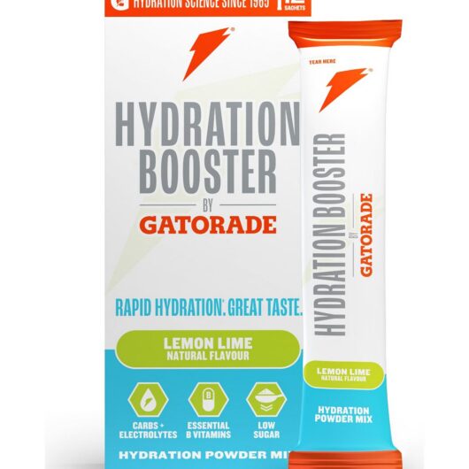 Gatorade Hydration Booster Lemon + Lime Electrolytes Powder Sachets Multipack 12 X 13.5g