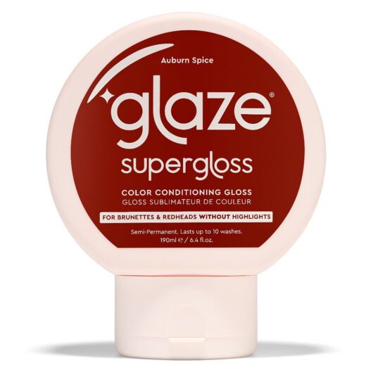 Glaze Supergloss Color Conditioning Hair Gloss Auburn Spice For Instant Shine 190ml