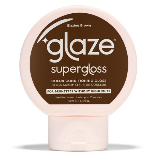Glaze Supergloss Color Conditioning Hair Gloss Blazing Brown For Instant Shine 190ml