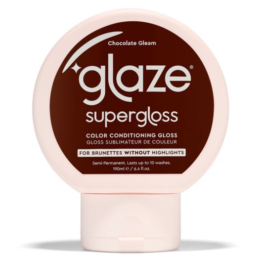 Glaze Supergloss Color Conditioning Hair Gloss Chocolate Gleam For Instant Shine 190ml