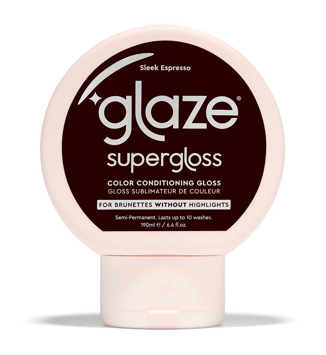 Glaze Supergloss Color Conditioning Hair Gloss Sleek Espresso For Instant Shine 190ml