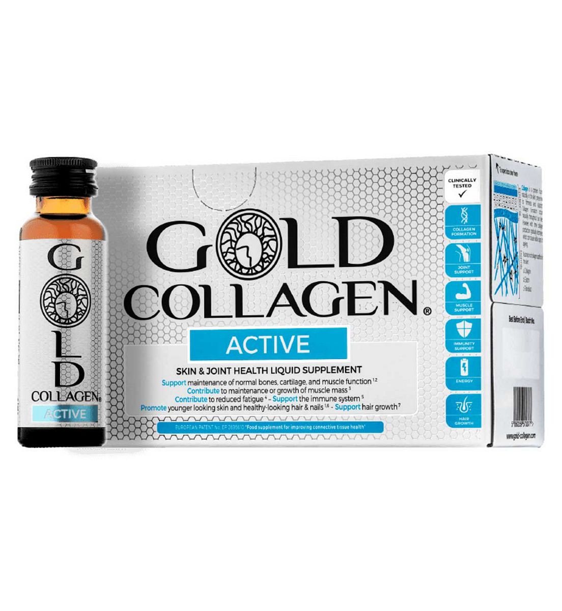 Gold Collagen Active 10 Day Programme Food Supplement X 50Ml Bottles