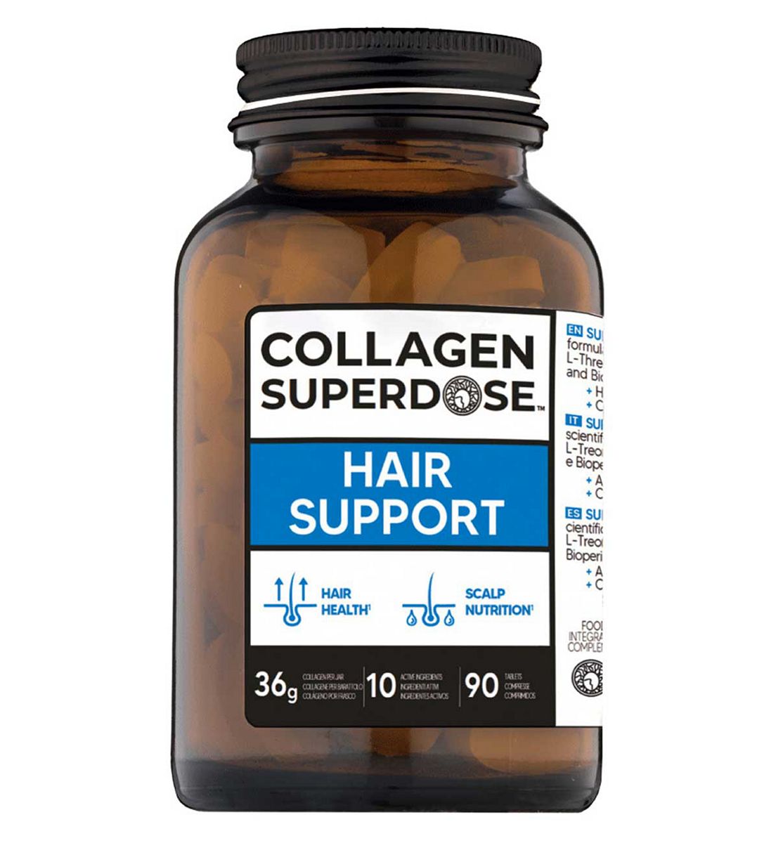 Gold Collagen Superdose By Hair Support - 3 Month Supply 90 Tablets